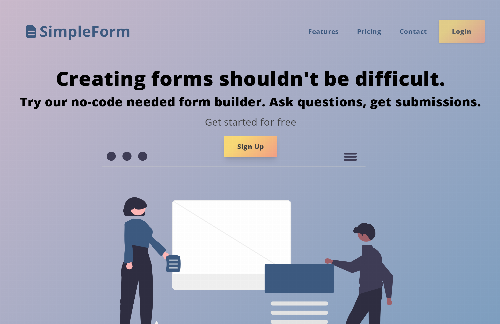 startuptile SimpleForm-Form Building Tool