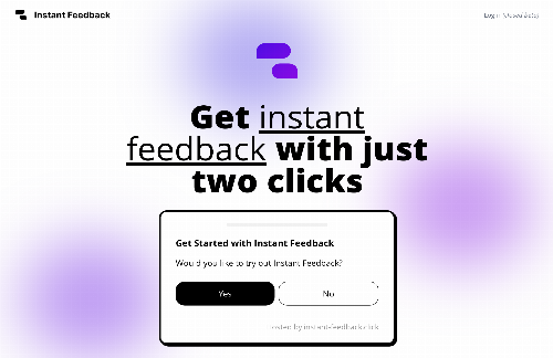 startuptile Instant Feedback-Get instant feedback with just two clicks