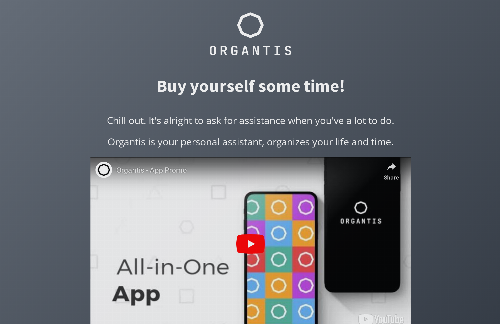 startuptile Organtis-Your personal assistant app organizes your life and time