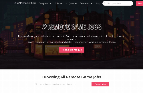 startuptile Remote Game Jobs-Job board for remote work in the game industry