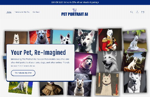 startuptile Pet Portrait AI – Custom Pet Portraits-