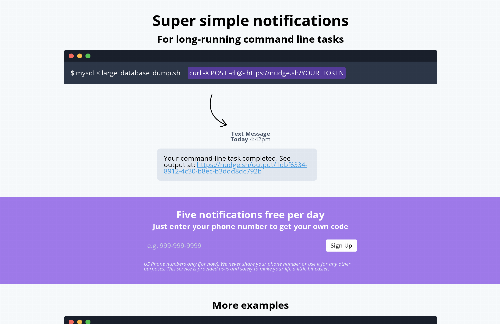 startuptile Super simple notifications for long-running tasks-