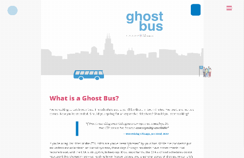 startuptile Visualization of Ghost Buses in Chicago-