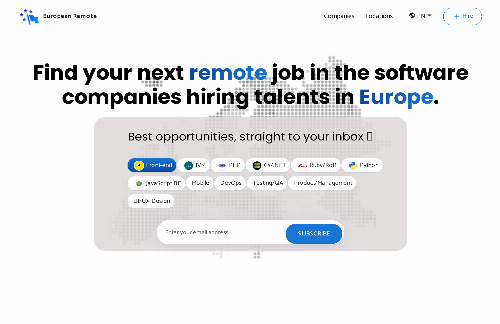 startuptile Detailed list of remote companies hiring in Europe-