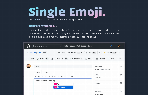startuptile Use Slack Emoji on GitHub-