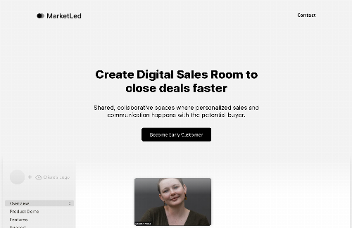 startuptile Marketled-Create Digital Salesroom to close deals faster