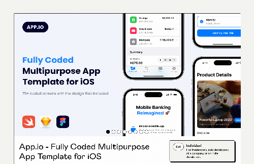 startuptile App.io-Fully coded multipurpose app template for iOS
