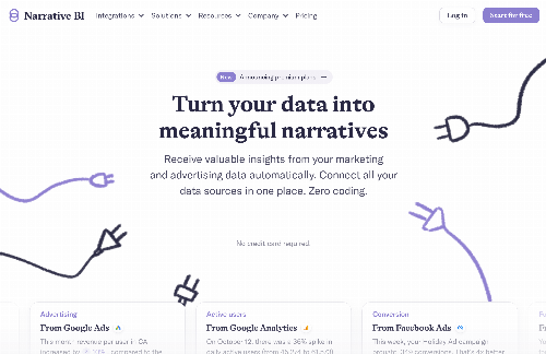 startuptile Narrative BI – Actionable analytics for growth teams-