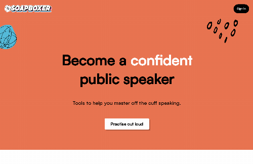 startuptile Soapboxer-Improve your public speaking & off the cuff speaking
