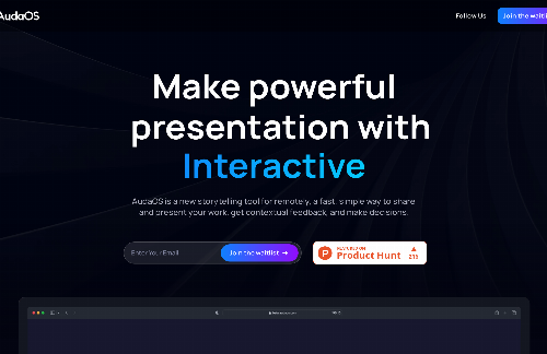 startuptile AudaOS-AudaOS is a new storytelling tool for remotely.