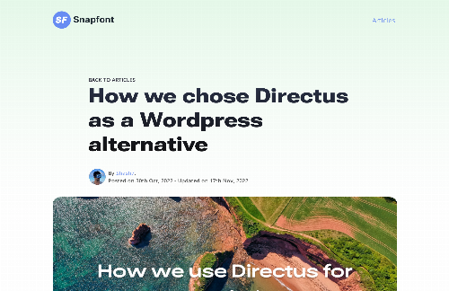 startuptile I wrote a lengthly guide on moving from WordPress to Directus-