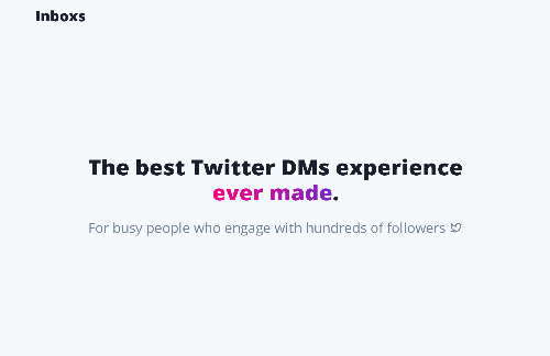 startuptile Inboxs-Twitter DMs client for business people