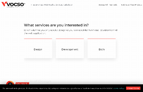 startuptile VOCSO Web Application Cost Cal-Get an estimate of the costs of building a web application