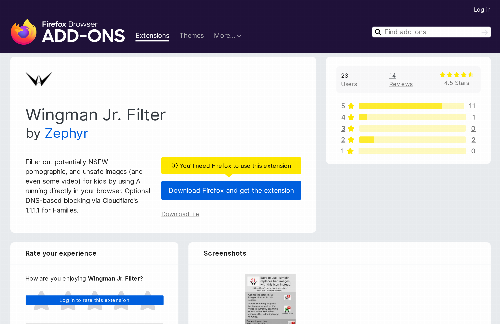startuptile Firefox Addon to Filter NSFW Content-