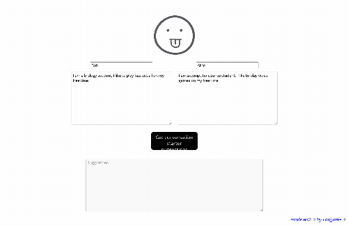 startuptile Given two bios, get AI generated conversation starter suggestions-