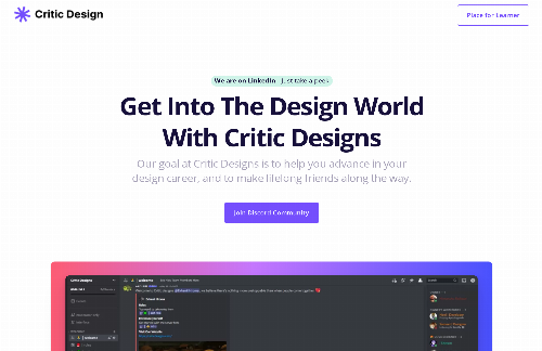 startuptile Critic Designs-Critic Designs is to help you advance in your design career