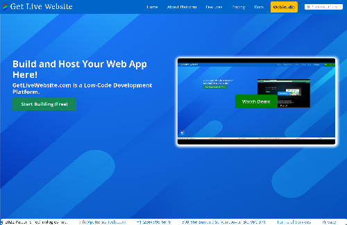 startuptile Web App/Site Builder with Visual Editor and IDE-