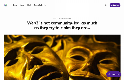 startuptile Web3 is not community-led, as much as they try to claim they are-
