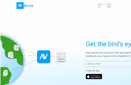 startuptile Airvue-News app/newsletter making it easier to stay informed