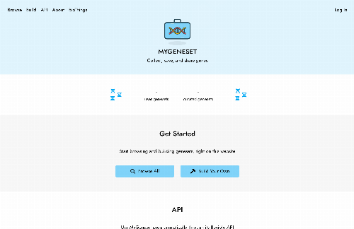 startuptile Mygeneset.info, collect, save and share funcional gene sets-