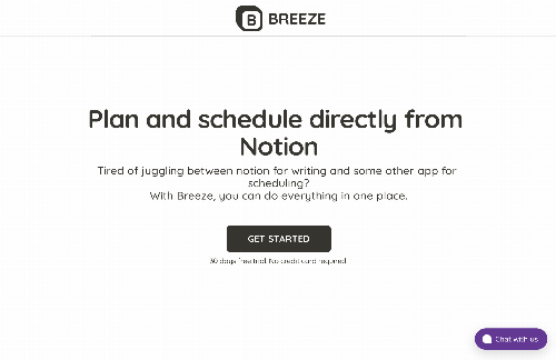 startuptile Breeze-Notion to Social Media Calendar