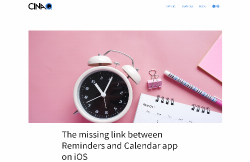 startuptile Missing link between iOS Reminders and Calendar app-