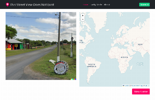 startuptile I made GeoGuessr with DALL-E generated images-