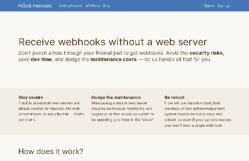 startuptile HookHeroes-Webhook integrations made secure reliable and simple.