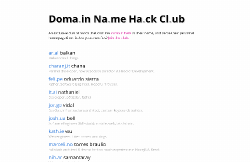 startuptile Domain Name Hack Club-An exclusive club of nerds
