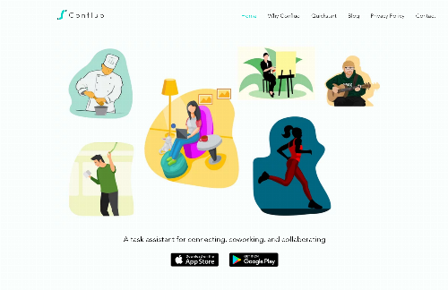 startuptile Confluo – A task assistant for connecting, collaborating, and coworking-