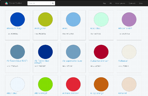 startuptile Search for named colors or similar colors-