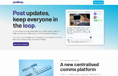 startuptile Postloop-Better stakeholder comms for product & tech teams
