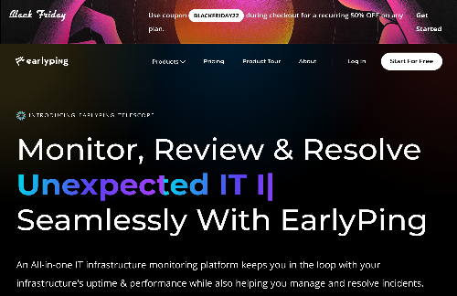 startuptile EarlyPing-Modern IT monitoring and product analytics.