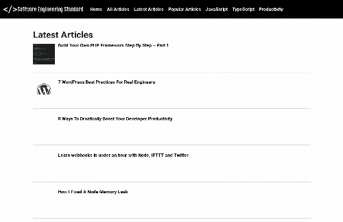 startuptile Software Engineering Standard-Read about best practices TypeScript JavaScript and more