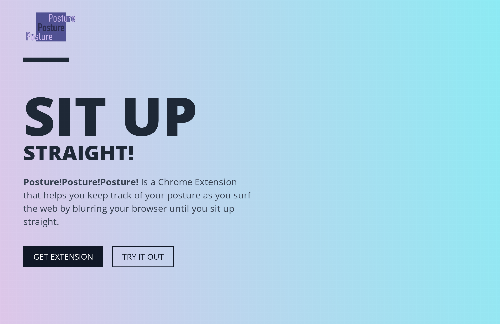 startuptile I created a Chrome extension to help keep good posture while browsing-