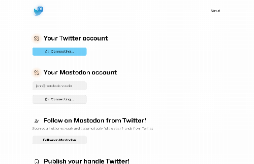 startuptile A web app that follow people from Twitter on Mastodon automatically-