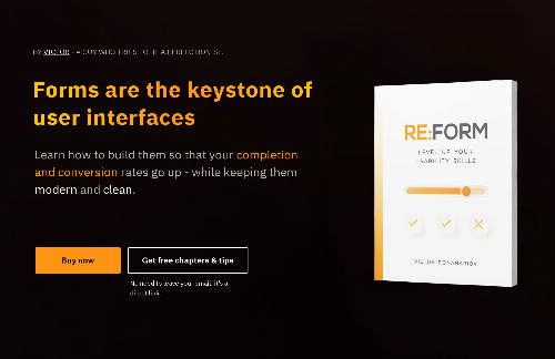 startuptile I wrote a book about forms usability-