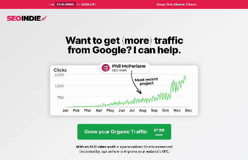 startuptile SEO Indie-Want to get (more) traffic from Google? I can help.