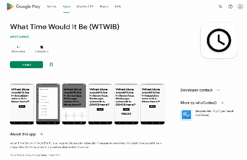 startuptile What Time Would It Be (WTWIB)-A simple & easy-to-use time converter.