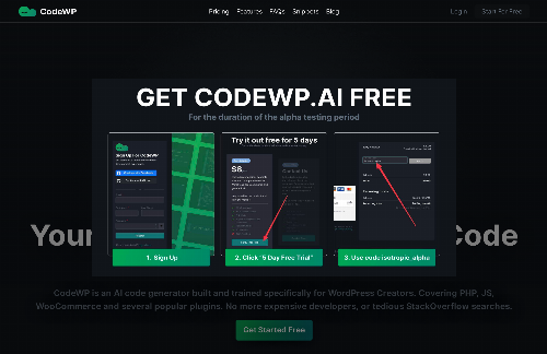 startuptile CodeWP-CodeWP is an AI Code Snippet Generator for WordPress Creators