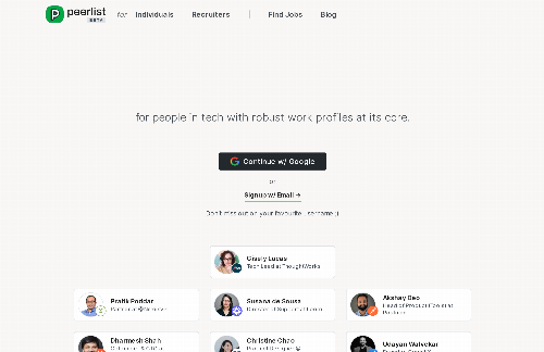 startuptile Peerlist-Professional Network for people in tech