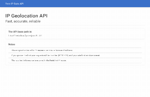 startuptile Free IP Geolocation API-