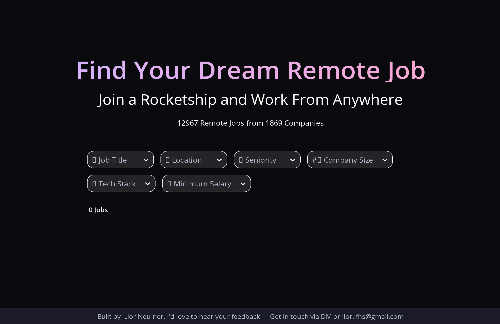 startuptile I built a job board that scrapes the internet for Remote roles-