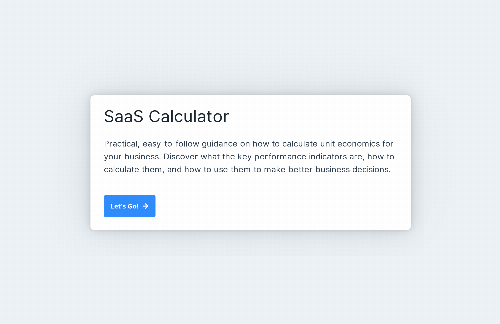 startuptile SaaS Calculator-Calculate your MRR LTV CHURN CAC ...
