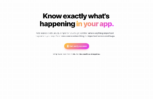 startuptile Rella-Realtime Event Tracking & Alerting for important events