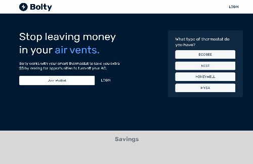 startuptile Bolty-Bolty works with your smart thermostat to save you extra $$ 