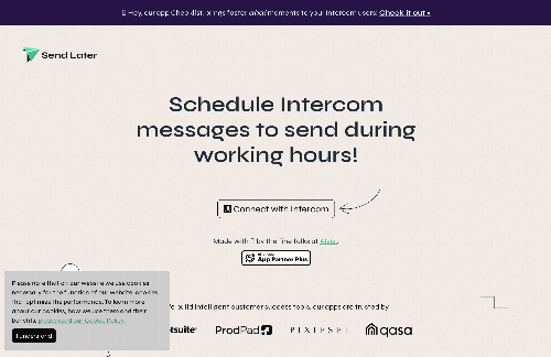 startuptile Send Later-Schedule Intercom messages to send later