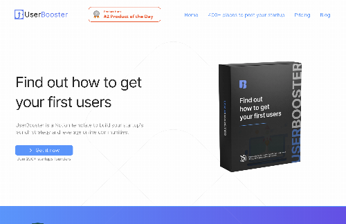 startuptile UserBooster-The Notion Playbook to get your first startup users