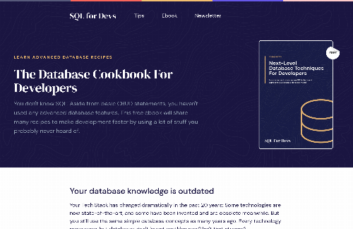 startuptile I wrote a free eBook about many lesser-known/secret database tricks-