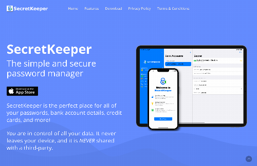startuptile SecretKeeper – The Secure, Free iOS Password Manager-
